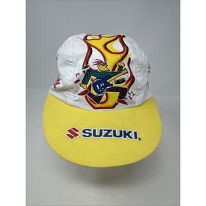 Vintage Suzuki/Footlocker Hat Cap Strap Back Rock n Roll Marathon Promo Mens 90s